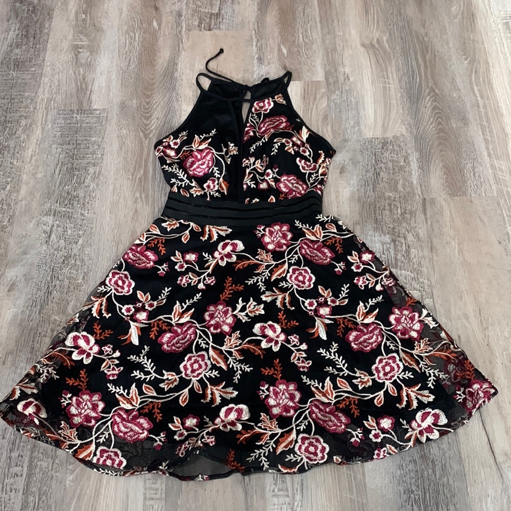 floral homecoming dress